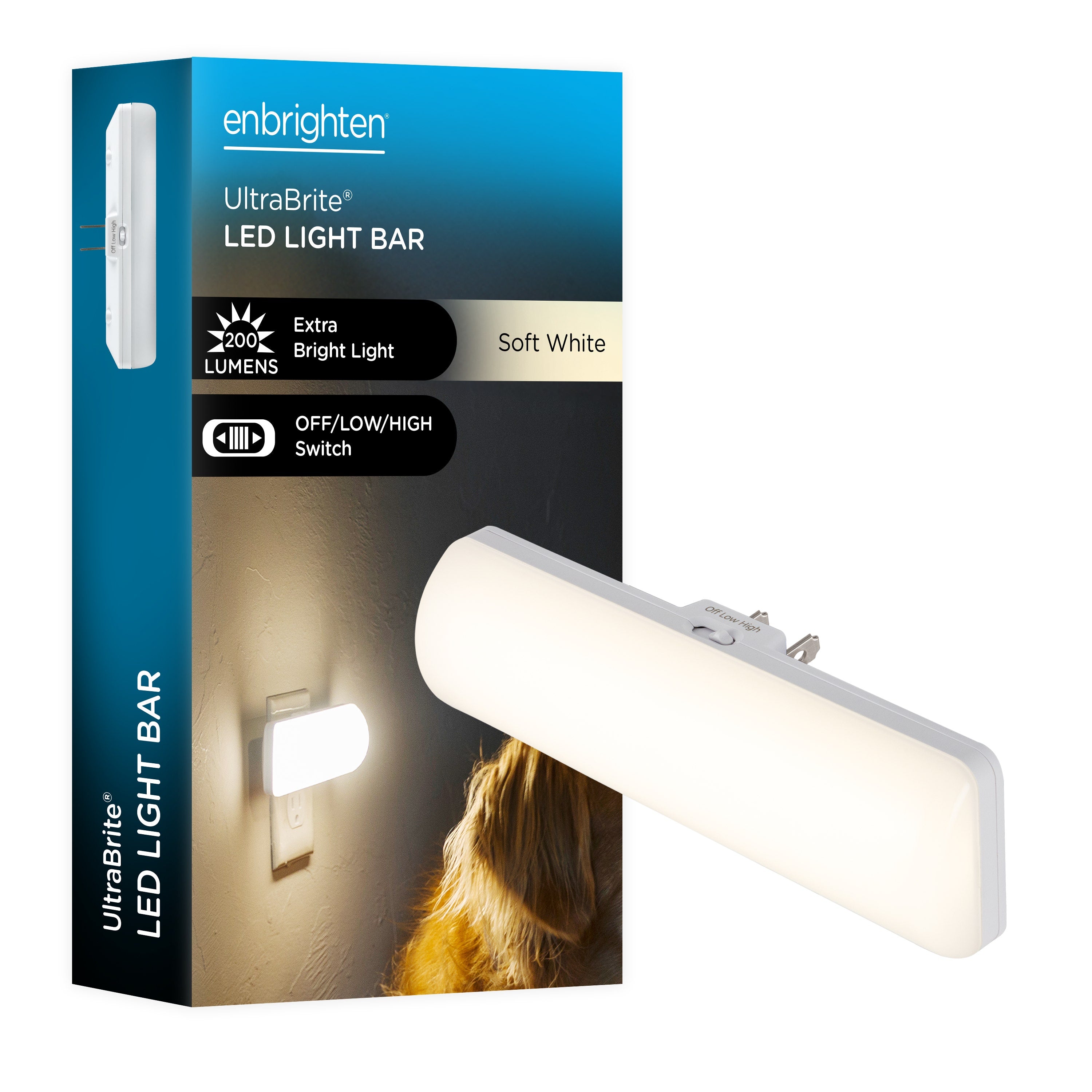 Enbrighten UltraBrite Oval LED Light Bar, White