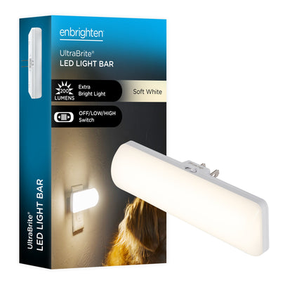 Enbrighten UltraBrite Oval LED Light Bar, White