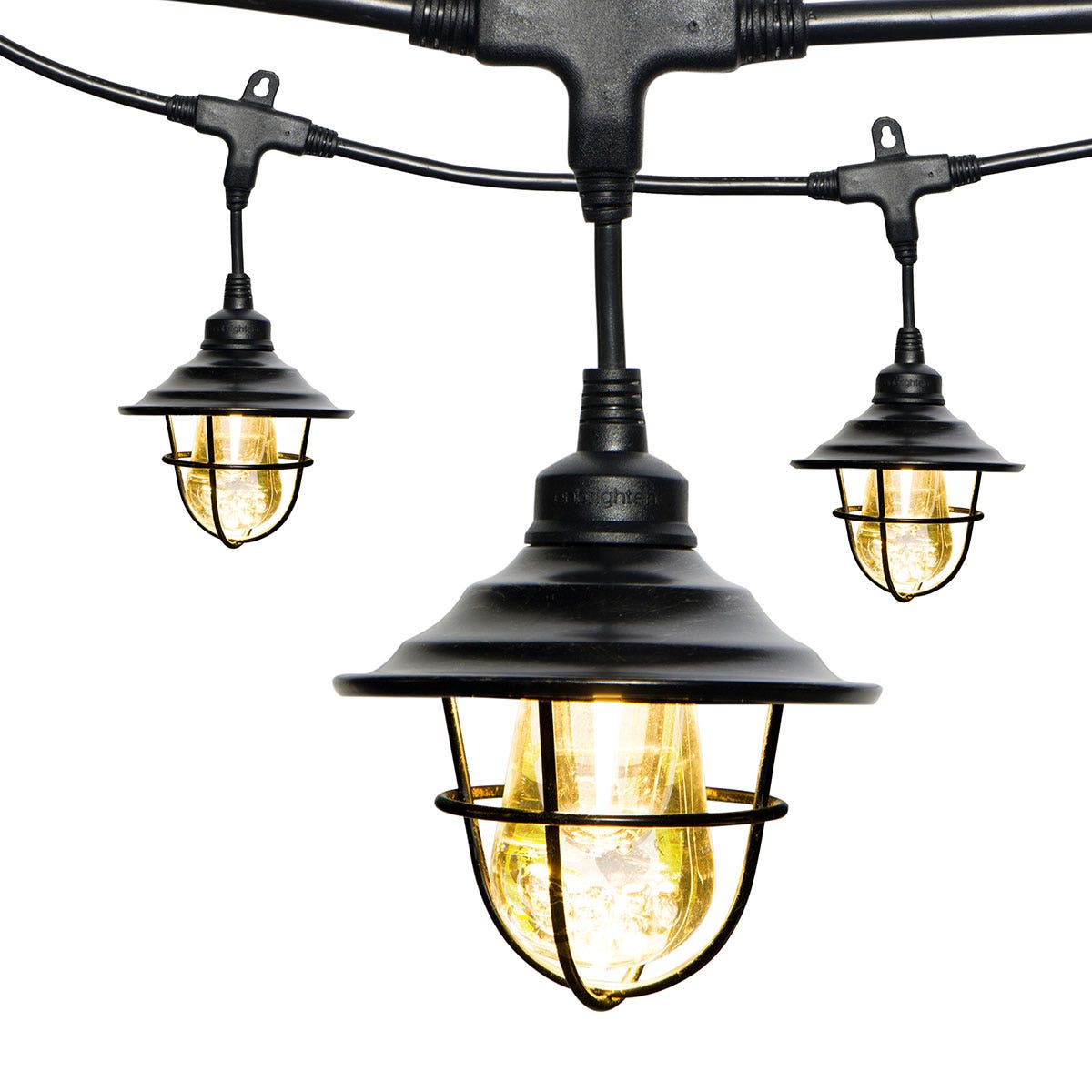 Enbrighten Cafe Lights Cage Shade Add-On, Oil-Rubbed Bronze, 6 Pack