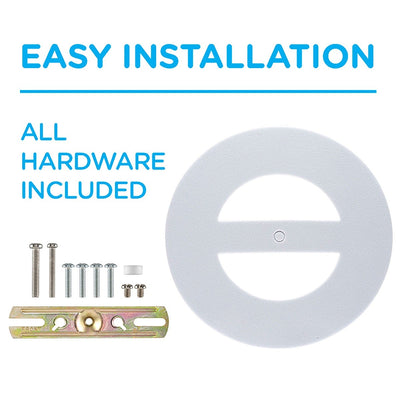 Enbrighten VIBE Outdoor 2-Head Motion-Sensing Back Lit WiFi LED Security Light, White