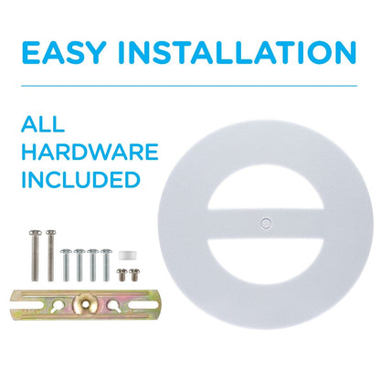 Enbrighten VIBE Outdoor Single-Head Motion-Sensing WiFi LED Security Light, White