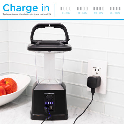 Enbrighten USB Charging LED Lantern, Black