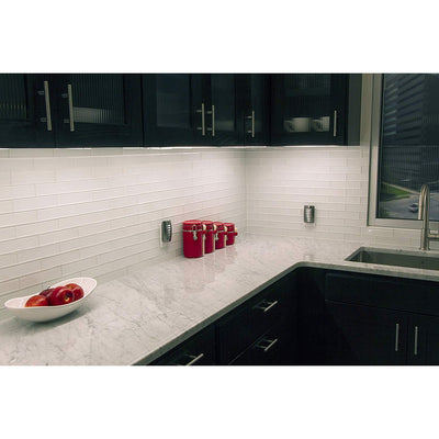 Enbrighten 12 in. Direct Wire LED Under Cabinet Light Fixture, White