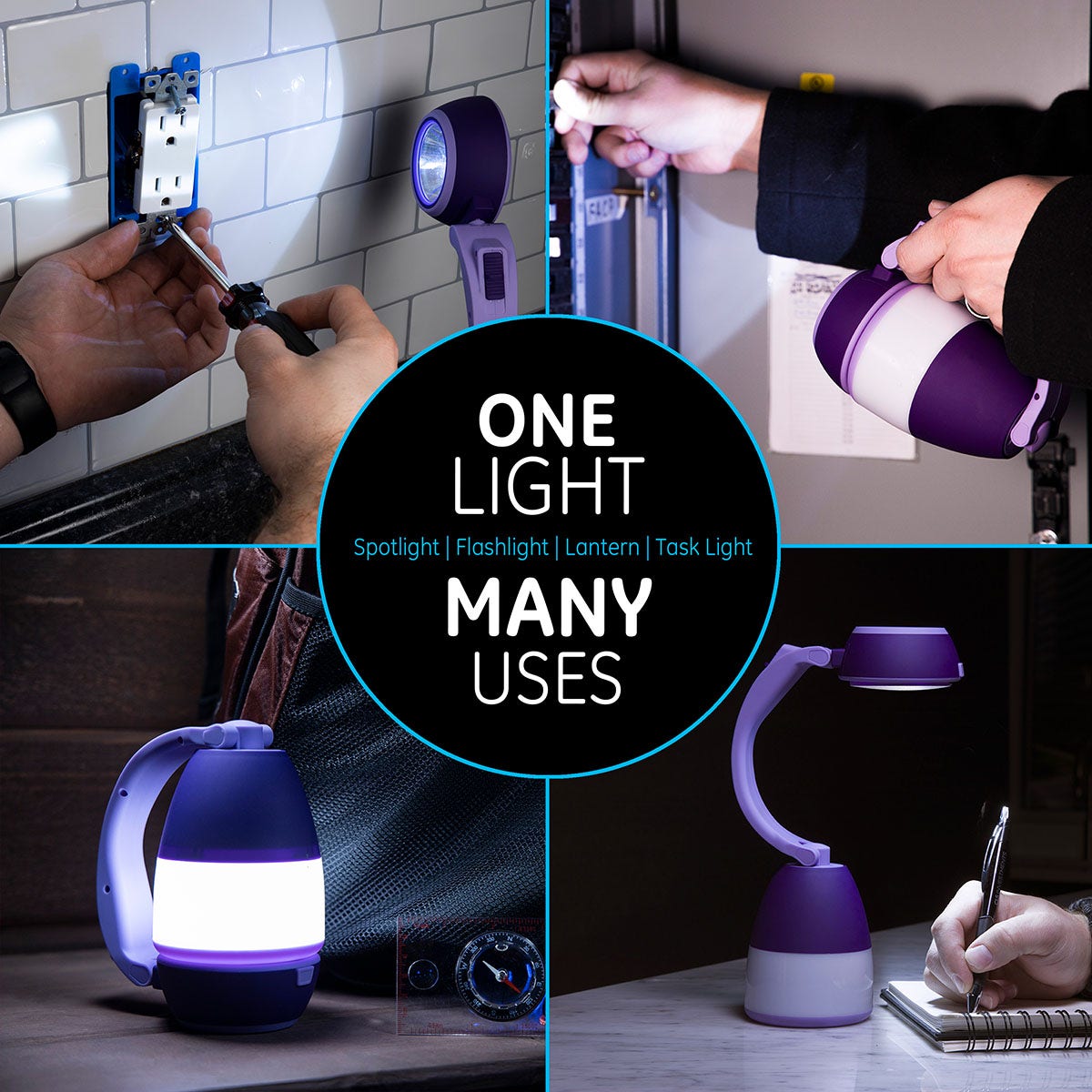 Enbrighten 3-in-1 Lantern, Purple