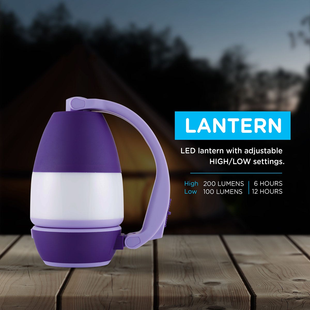Enbrighten 3-in-1 Lantern, Purple