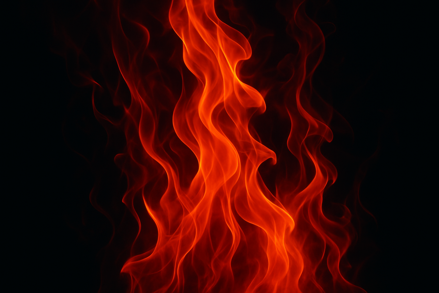 Dark background with vibrant wispy orange flames