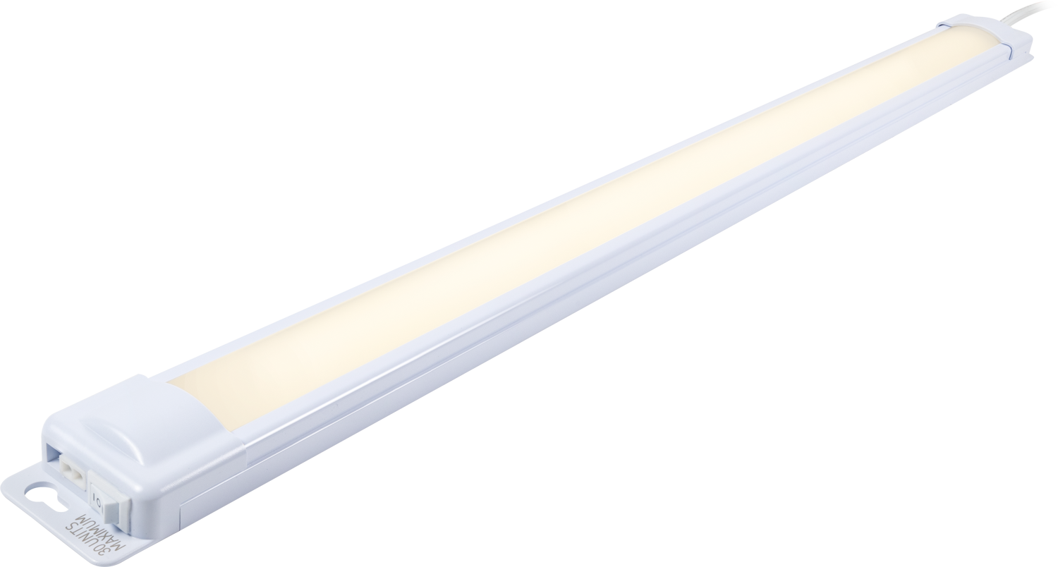 Enbrighten 24in. Plug-In LED Under Cabinet Light Fixture, White