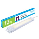 Enbrighten 12in. Plug-In LED Under Cabinet Light Fixture, White