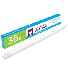 Enbrighten 36in. Plug-In LED Under Cabinet Light Fixture, White