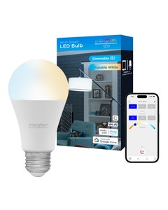 Enbrighten WiFi Tunable White Smart LED Light Bulb, 60W, Dimmable, A19