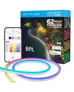 Enbrighten WiFi Seasons Color Changing LED Flex Light, 8ft.